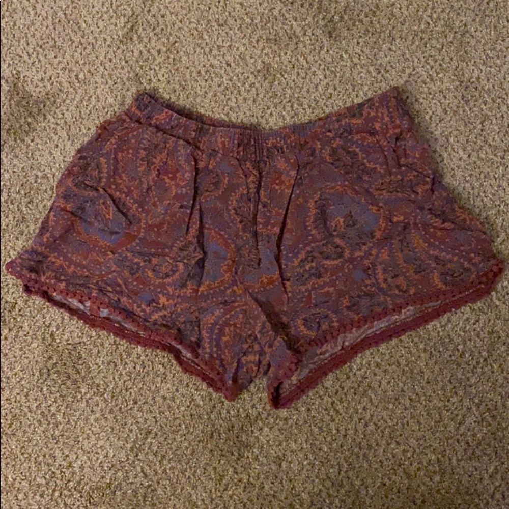 Paisley Patterned Shorts